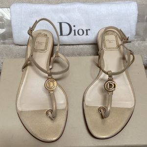 christian dior flat thong sandals